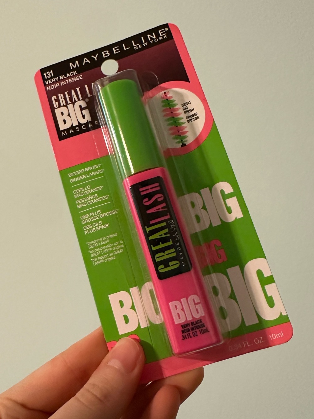 Maybelline Great Lash Mascara — Pink Tube with Green Cap